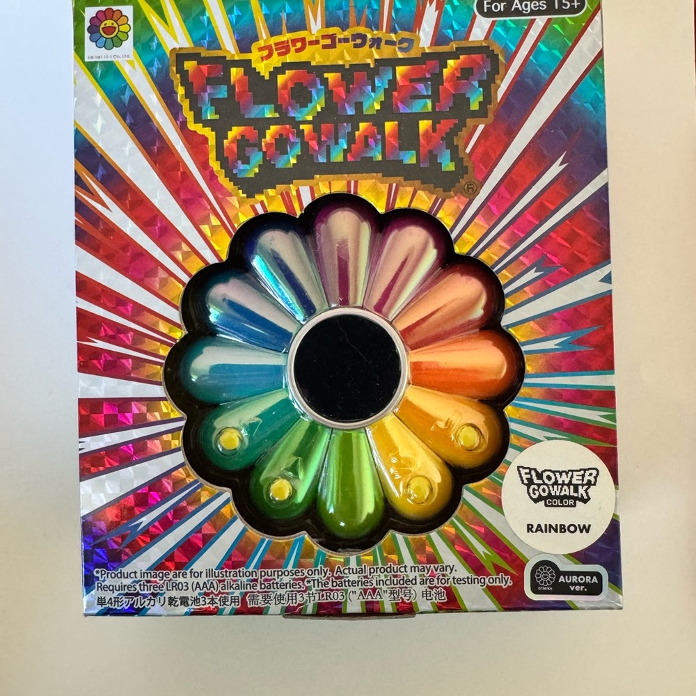 Flower Go walk Rainbow colour screen unopened